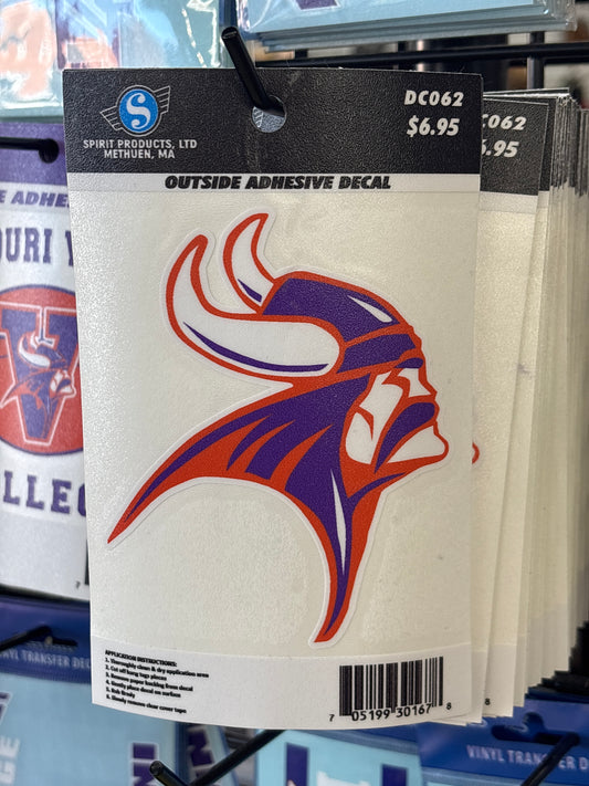 Missouri Valley College Viking Head Decal - Viking Athletic Goods