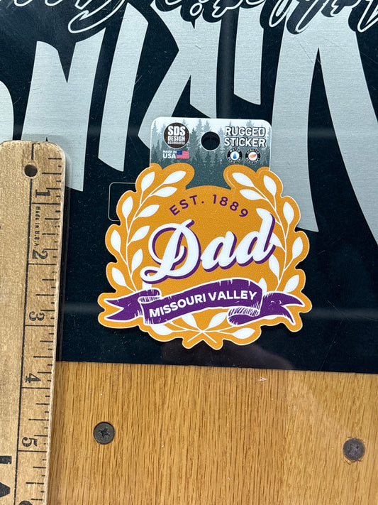 Missouri Valley College Dad Spirit Sticker - Viking Athletic Goods