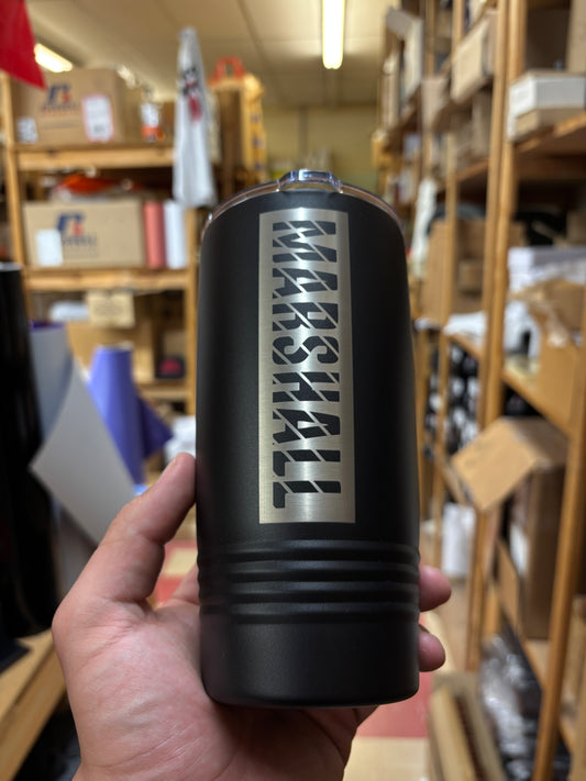 Owls ‘Marshall’ Black 20oz Tumbler (Cópia) - Viking Athletic Goods