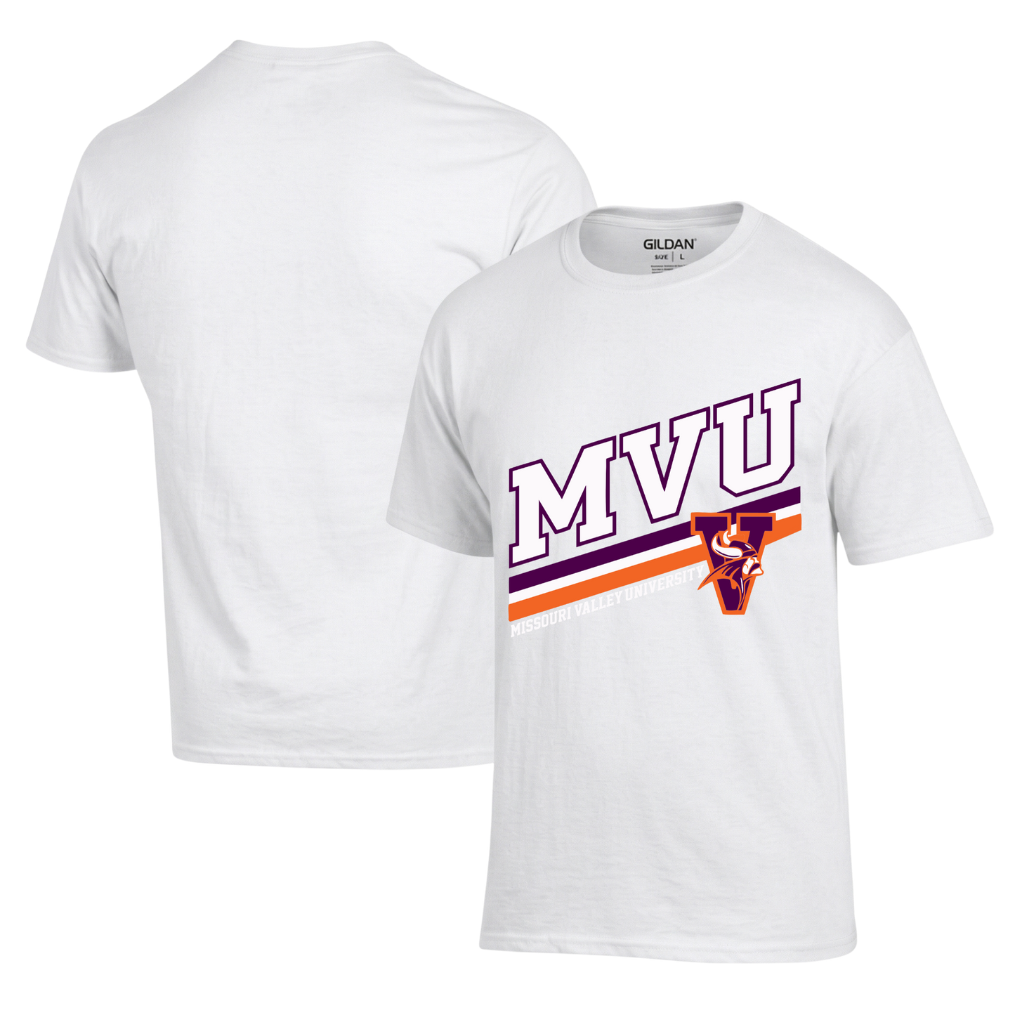 MVU Diagonal Stripe T-Shirt Hoodie Crew