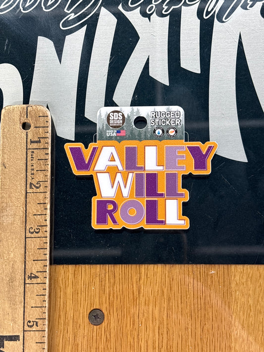 Missouri Valley College Valley Will Roll Spirit Sticker - Viking Athletic Goods