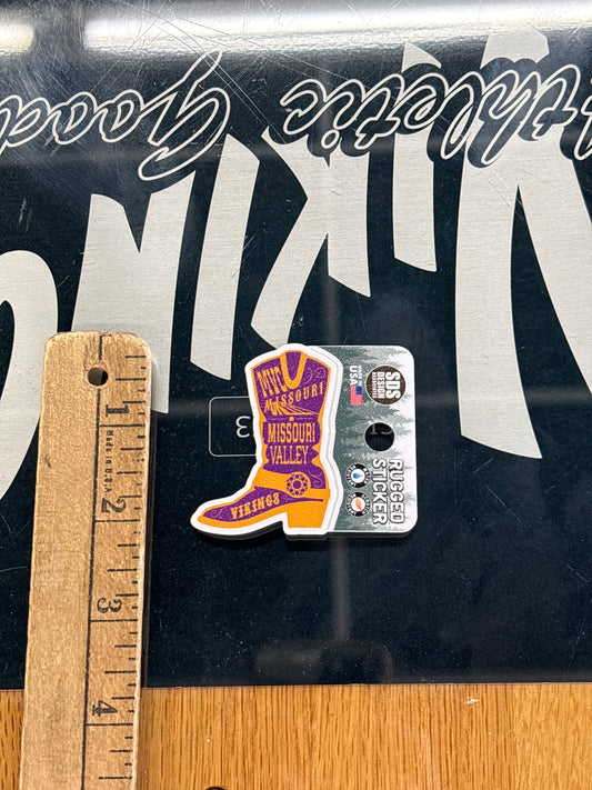 Missouri Valley College Boot Spirit Sticker - Viking Athletic Goods