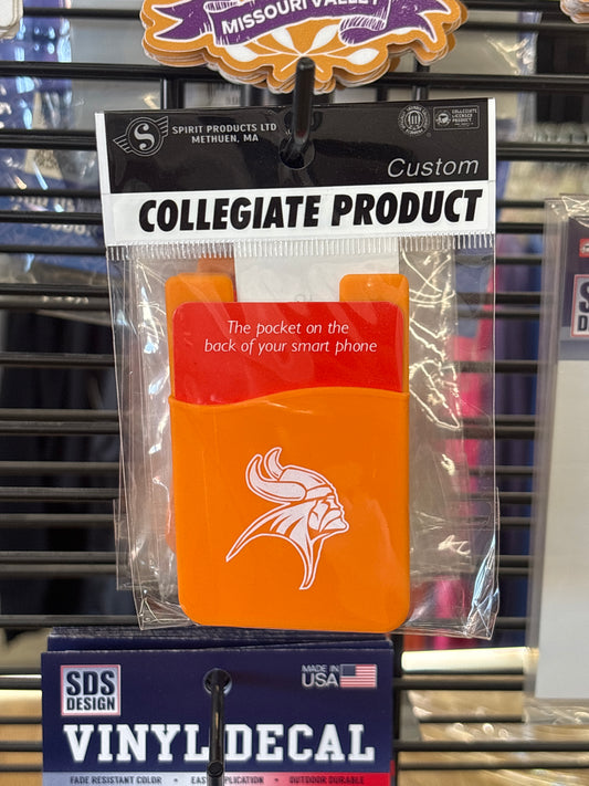 Cellphone ID & Credit Cards Case Missouri Valley Viking Head - Viking Athletic Goods