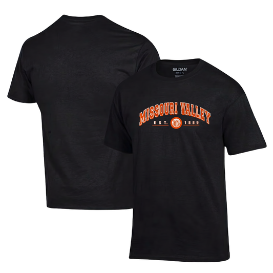 Missouri Valley Curved (Orange) T-Shirt Hoodie Crew