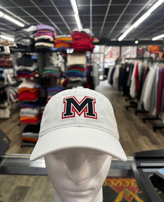 Marshall Owls White Cap Embroidered 'M' - Viking Athletic Goods