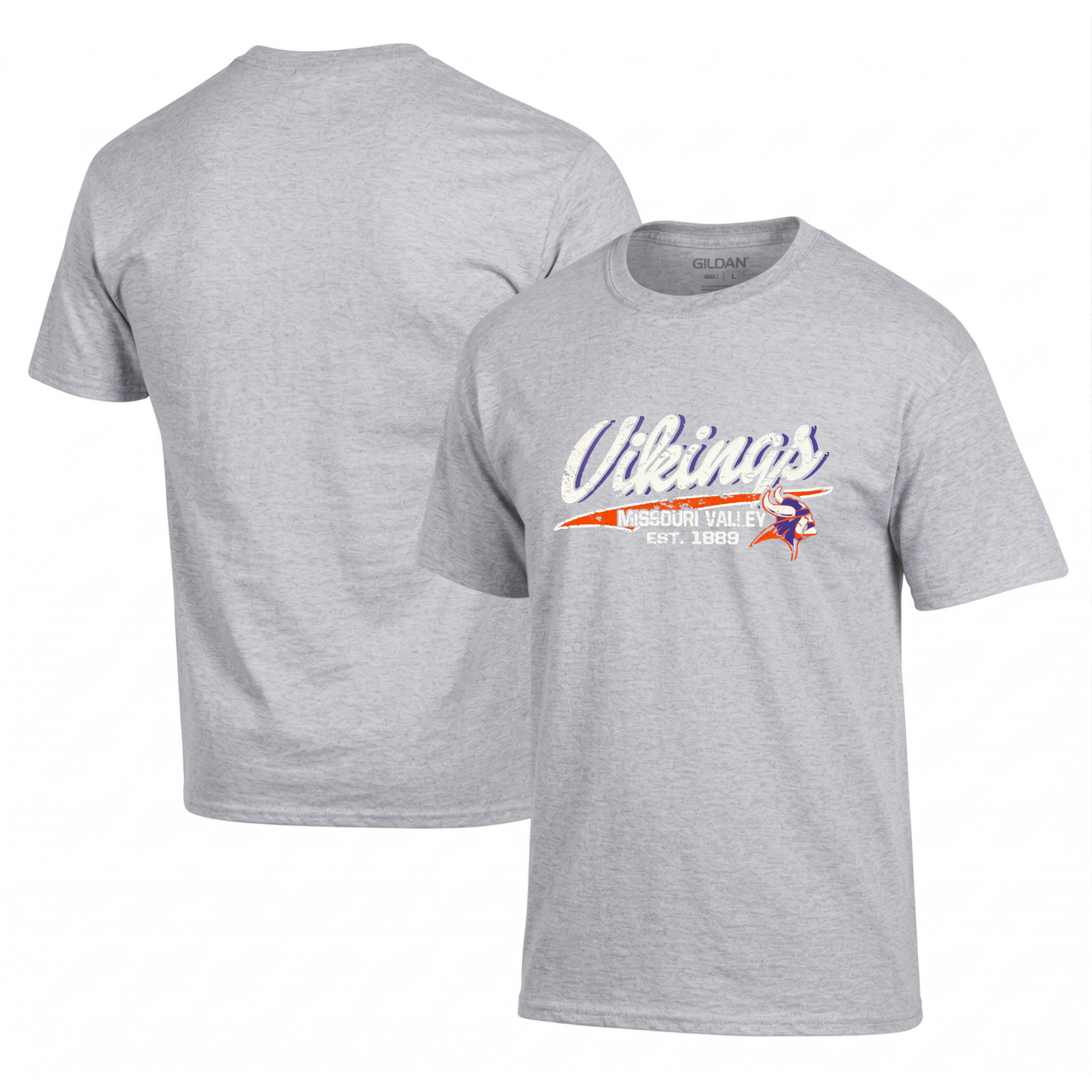 Missouri Valley Vikings T-Shirt Hoodie Crew (Purple)