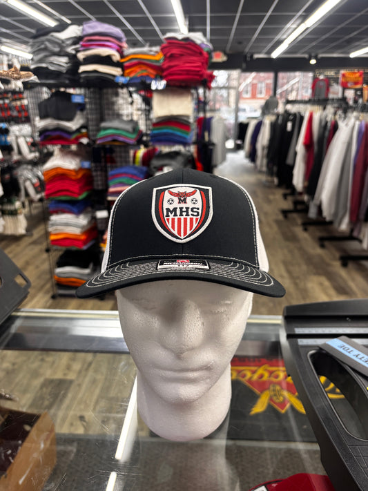 Marshall Owls Soccer Badge Trucker Cap - Viking Athletic Goods