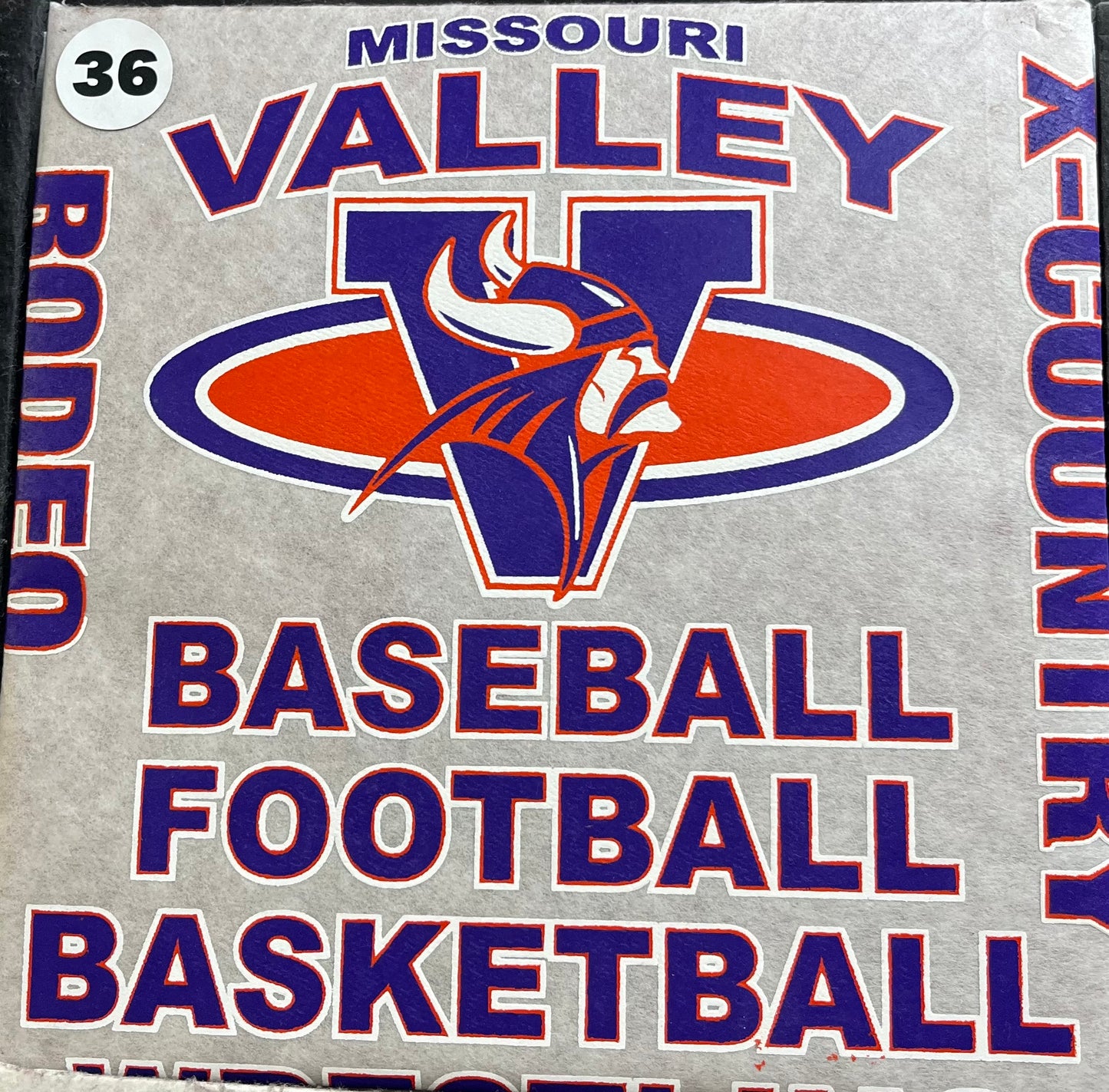 #36D Print Transfer Baseball - Viking Athletic Goods