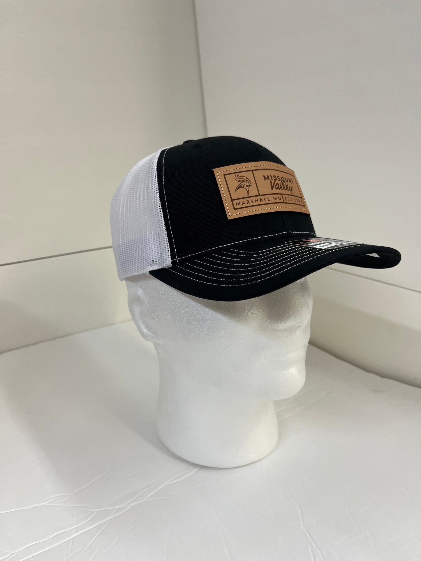 Missouri Valley Hat Richardson Snapback hat with Leather Missouri Valley Patch