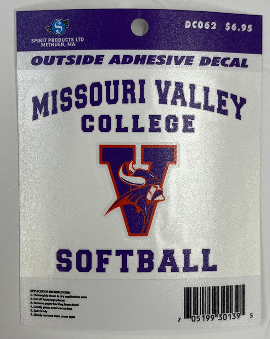 Missouri Valley Softball Decal - Viking Athletic Goods