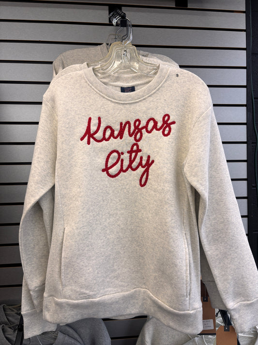 Kansas City Embroidered Crewneck Sweatshirt - Viking Athletic Goods