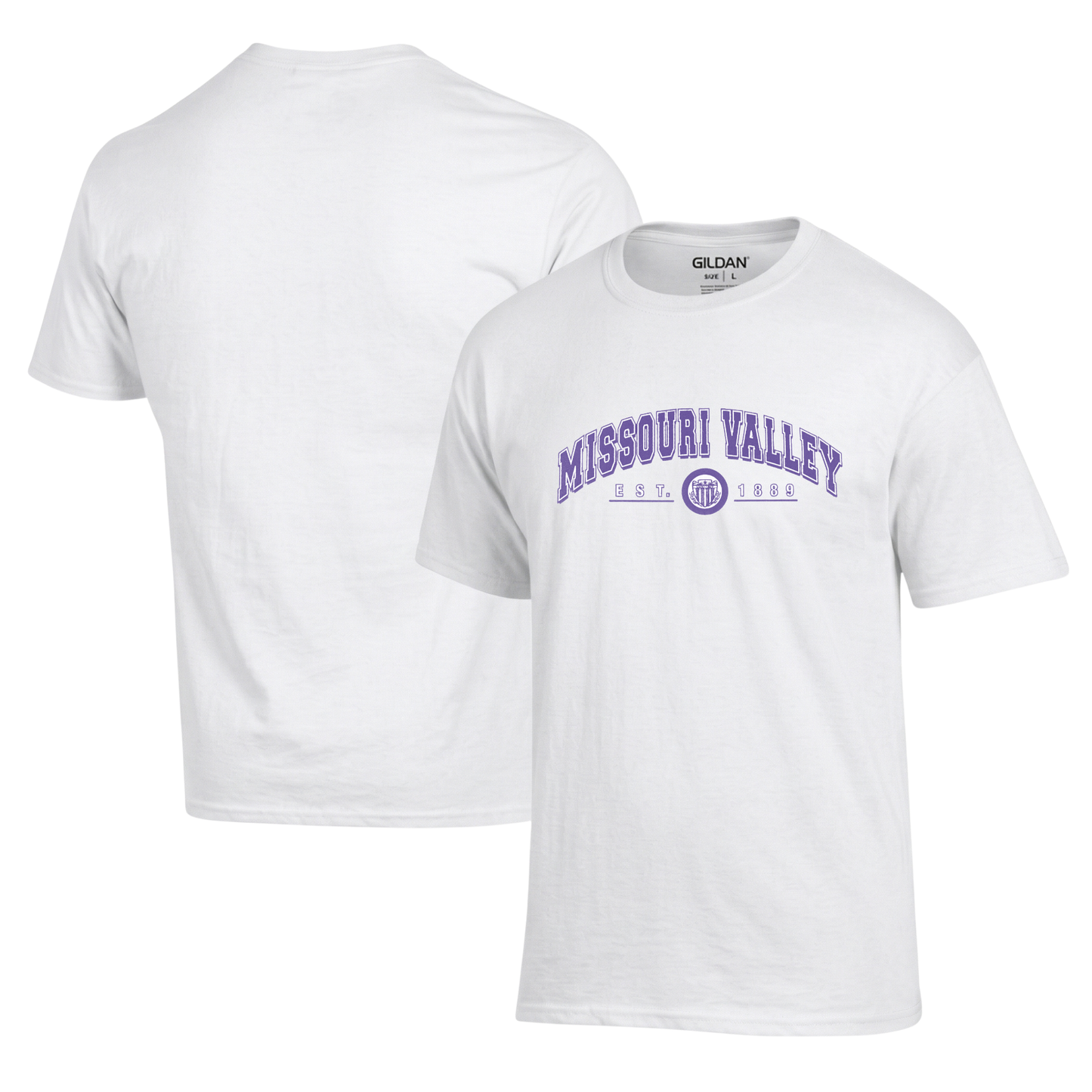 Missouri Valley Curved (Purple) T-Shirt Hoodie Crew