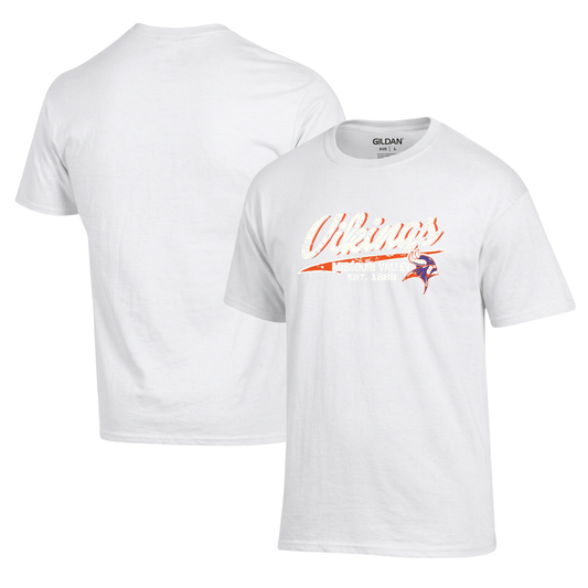 Missouri Valley Vikings T-Shirt Hoodie Crew (Orange)