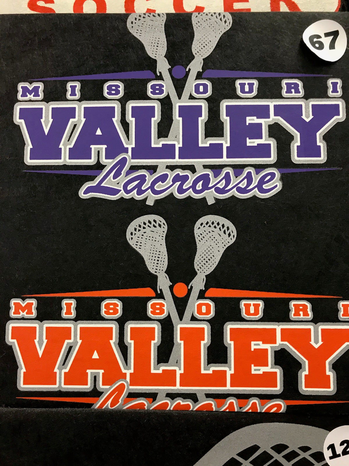 #67B Print Transfer Lacrosse (Orange)