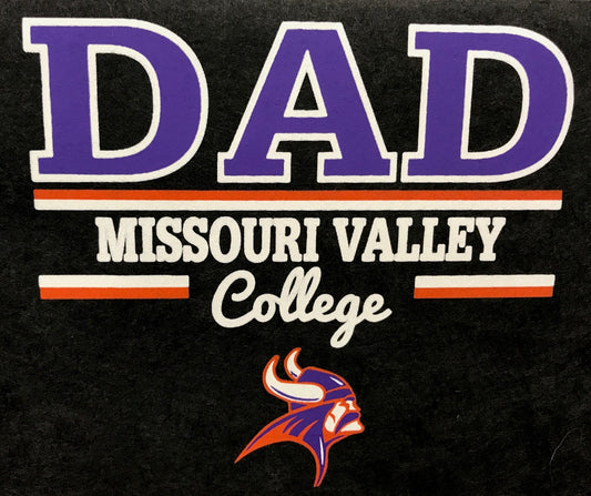 #76A Print Transfer Dad in Purple w/Missouri Valley College - Viking Athletic Goods
