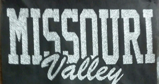 #23 Print Transfer Missouri Valley Glitter - Viking Athletic Goods