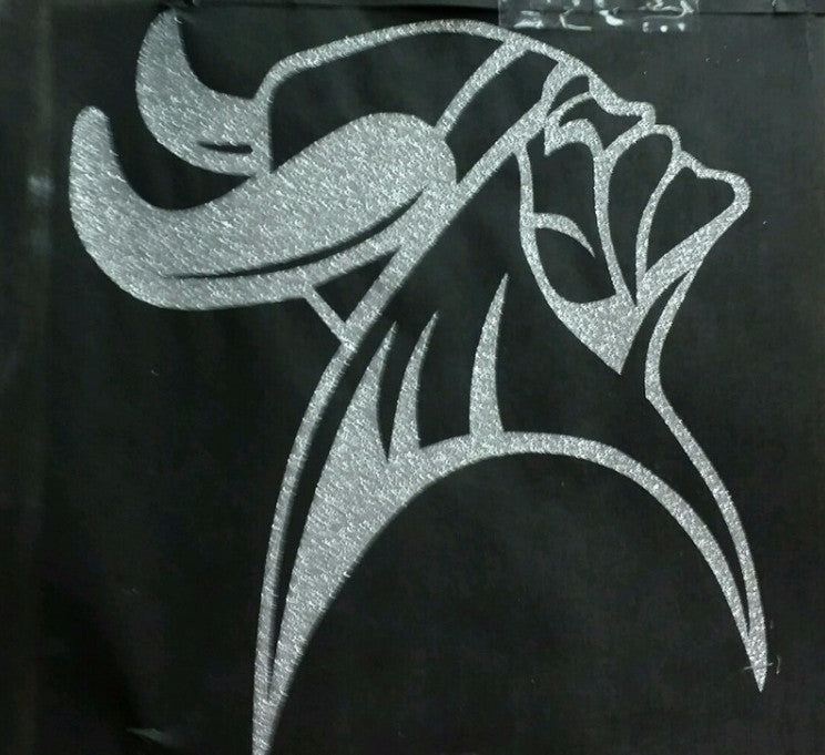 #22 Print Transfer Viking Head Glitter
