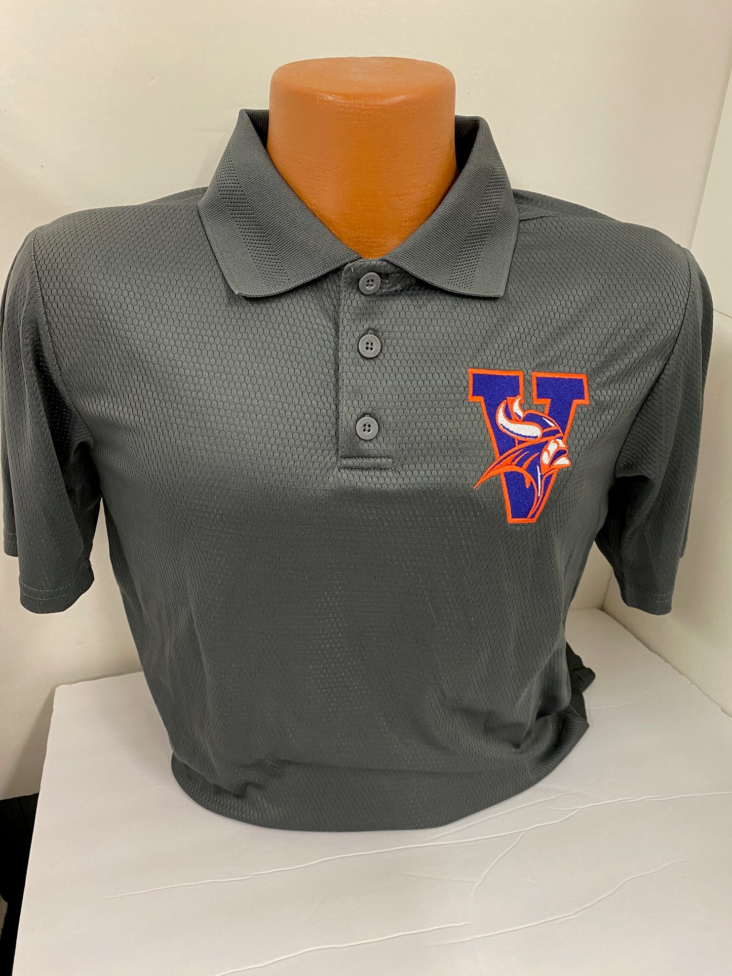 Women's V with Viking head Polo's