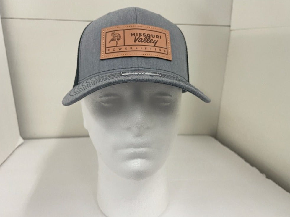 Missouri Valley Hat Richardson Hat with Rodeo leather patch and mesh back.