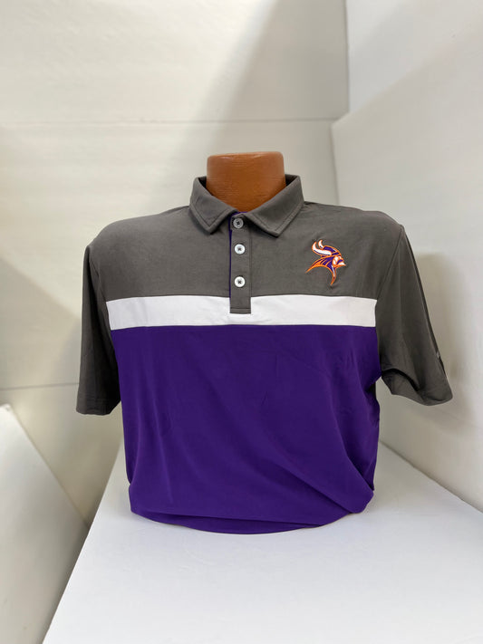 Colosseum Men's Purple/Grey Vikings Polo - Viking Athletic Goods