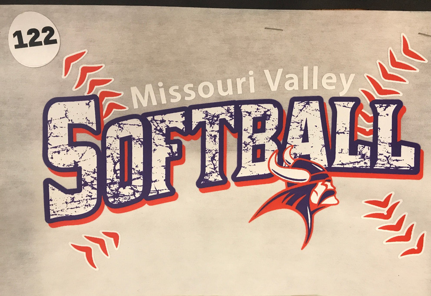 #32 Print Transfer Softball - Viking Athletic Goods