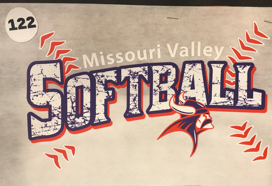 #32 Print Transfer Softball - Viking Athletic Goods