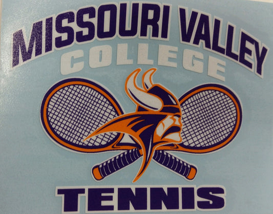Missouri Valley Tennis Decal - Viking Athletic Goods