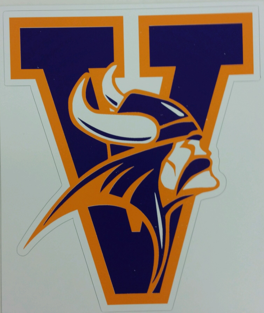 Missouri Valley V with Viking Head Magnet - Viking Athletic Goods