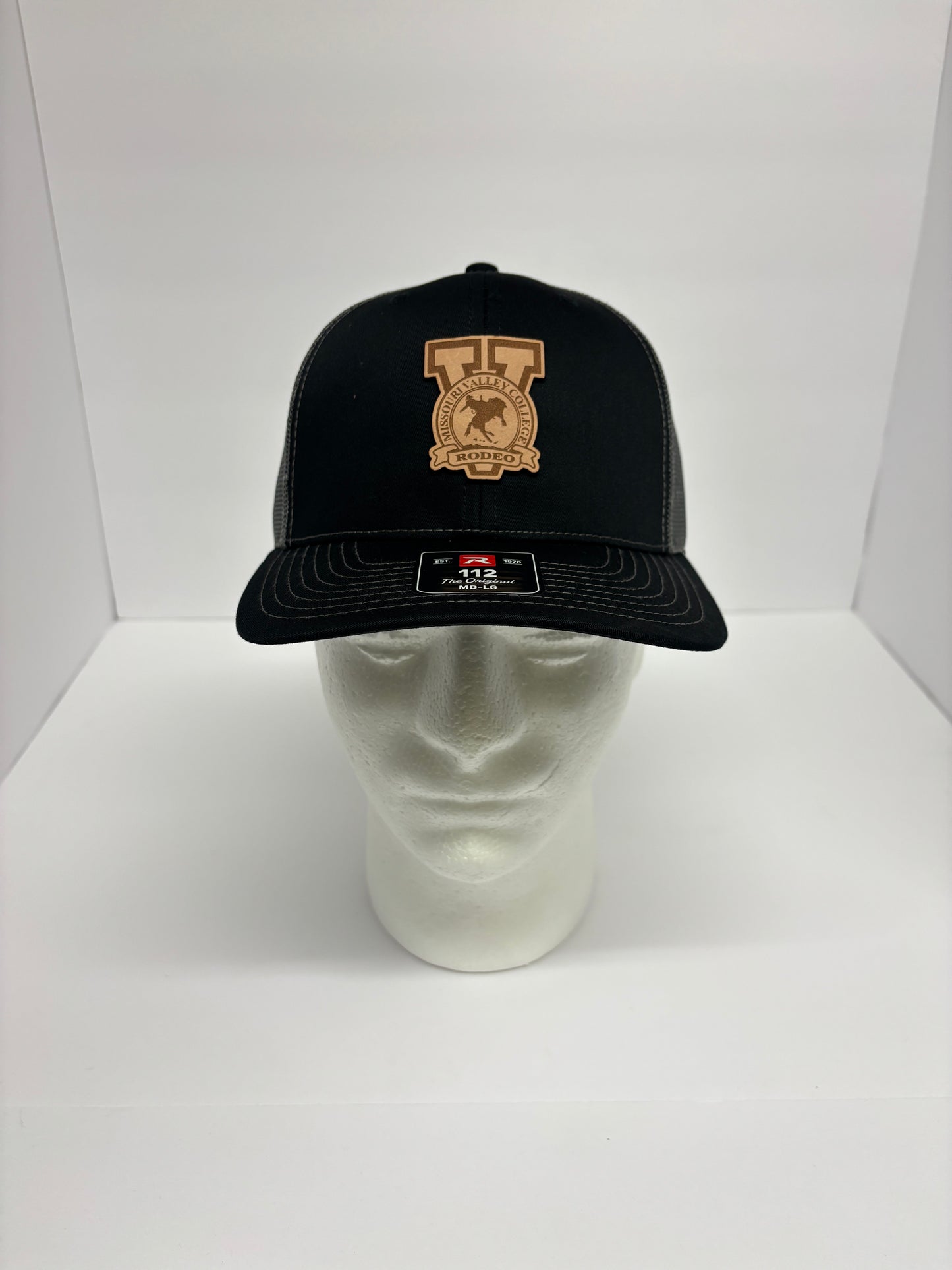 Missouri Valley Rodeo Leather Patch hat Richardson 112 - Viking Athletic Goods