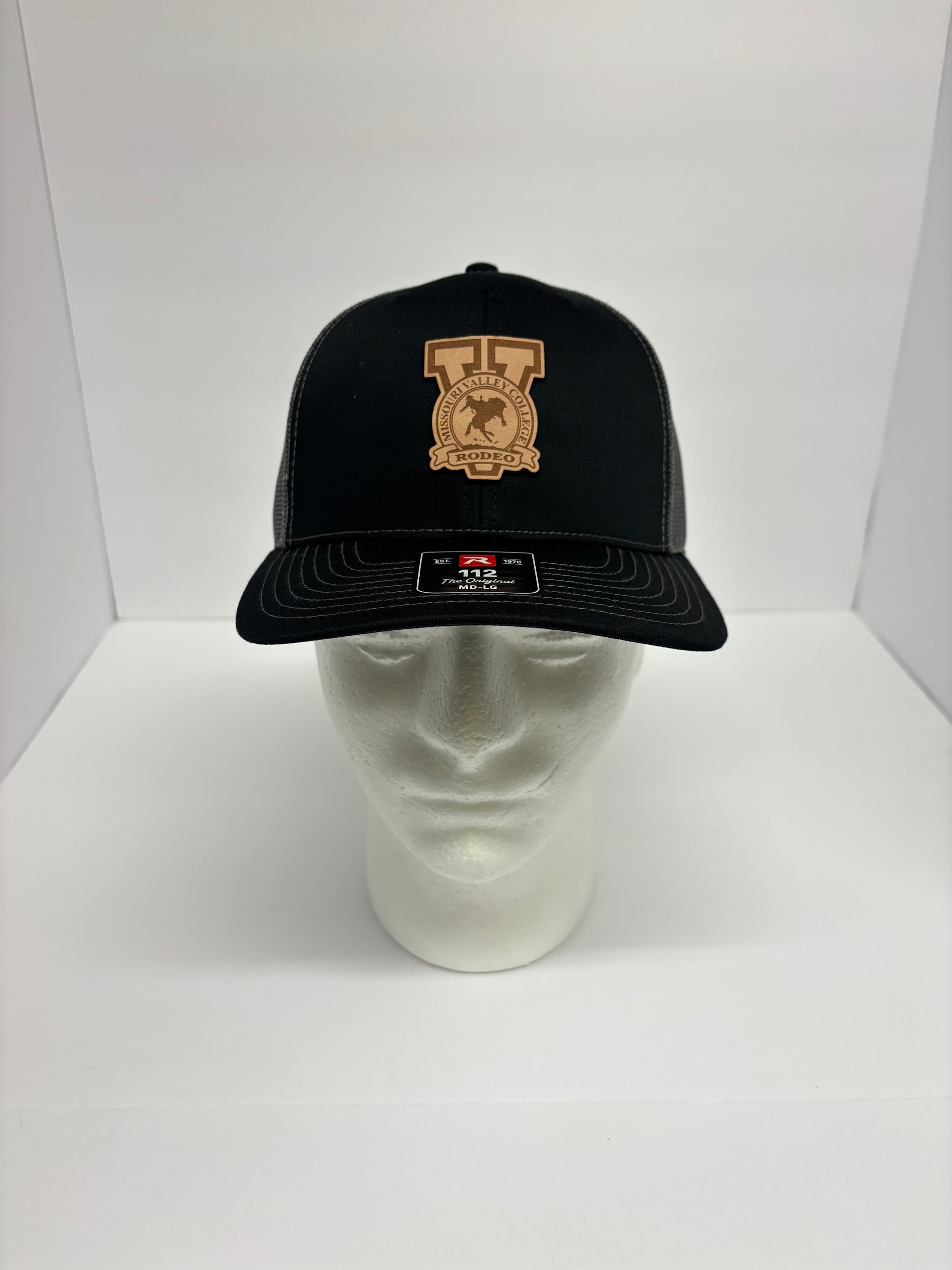 Missouri Valley Rodeo Leather Patch hat Richardson 112 - Viking Athletic Goods