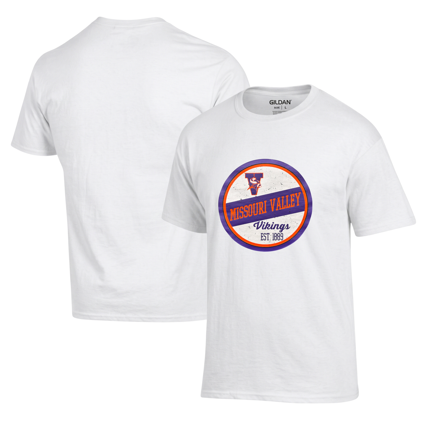 Missouri Valley Vikings Circle Retro T-Shirt Hoodie Crew (#55)
