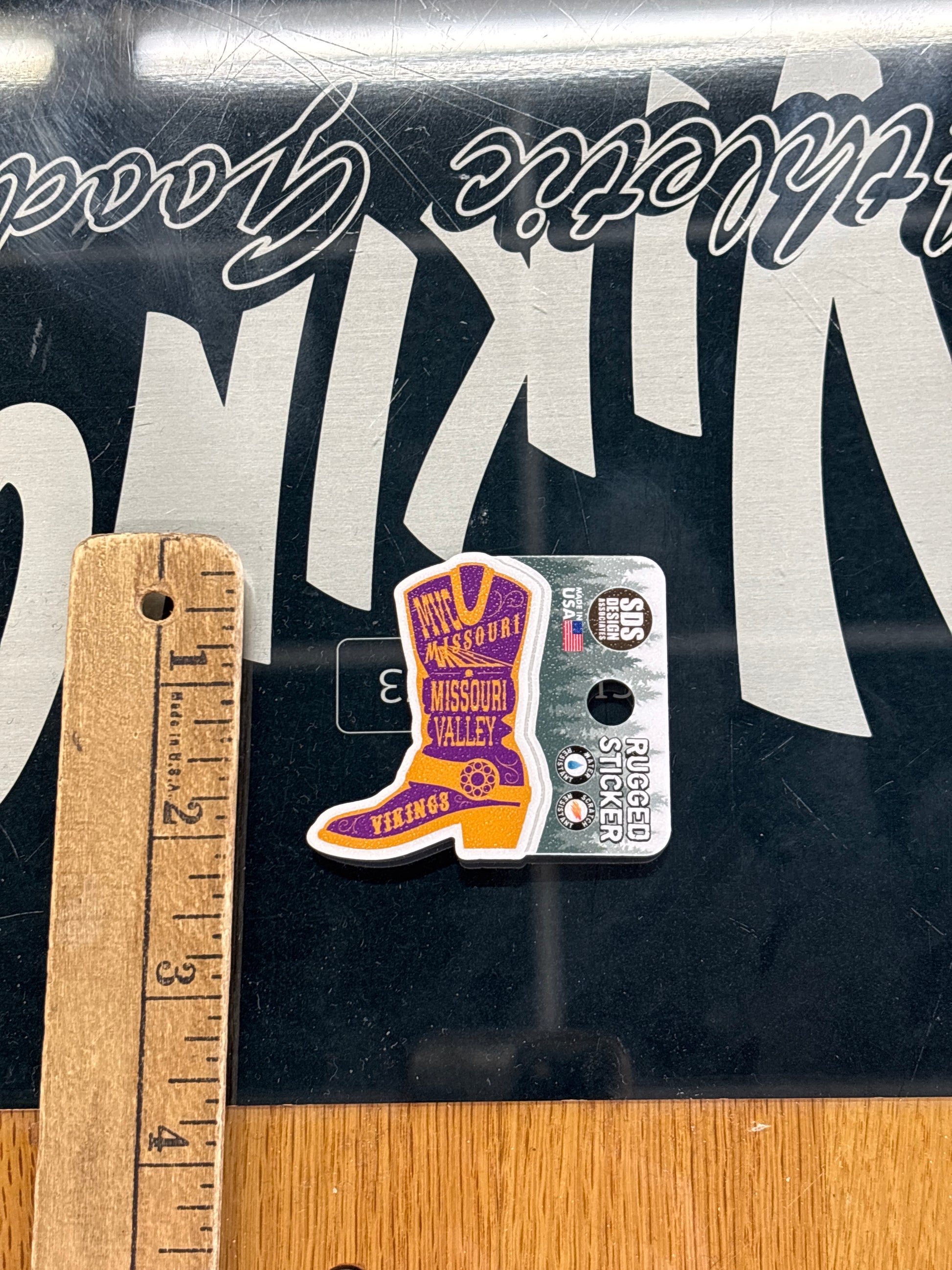 Missouri Valley College Boot Spirit Sticker - Viking Athletic Goods