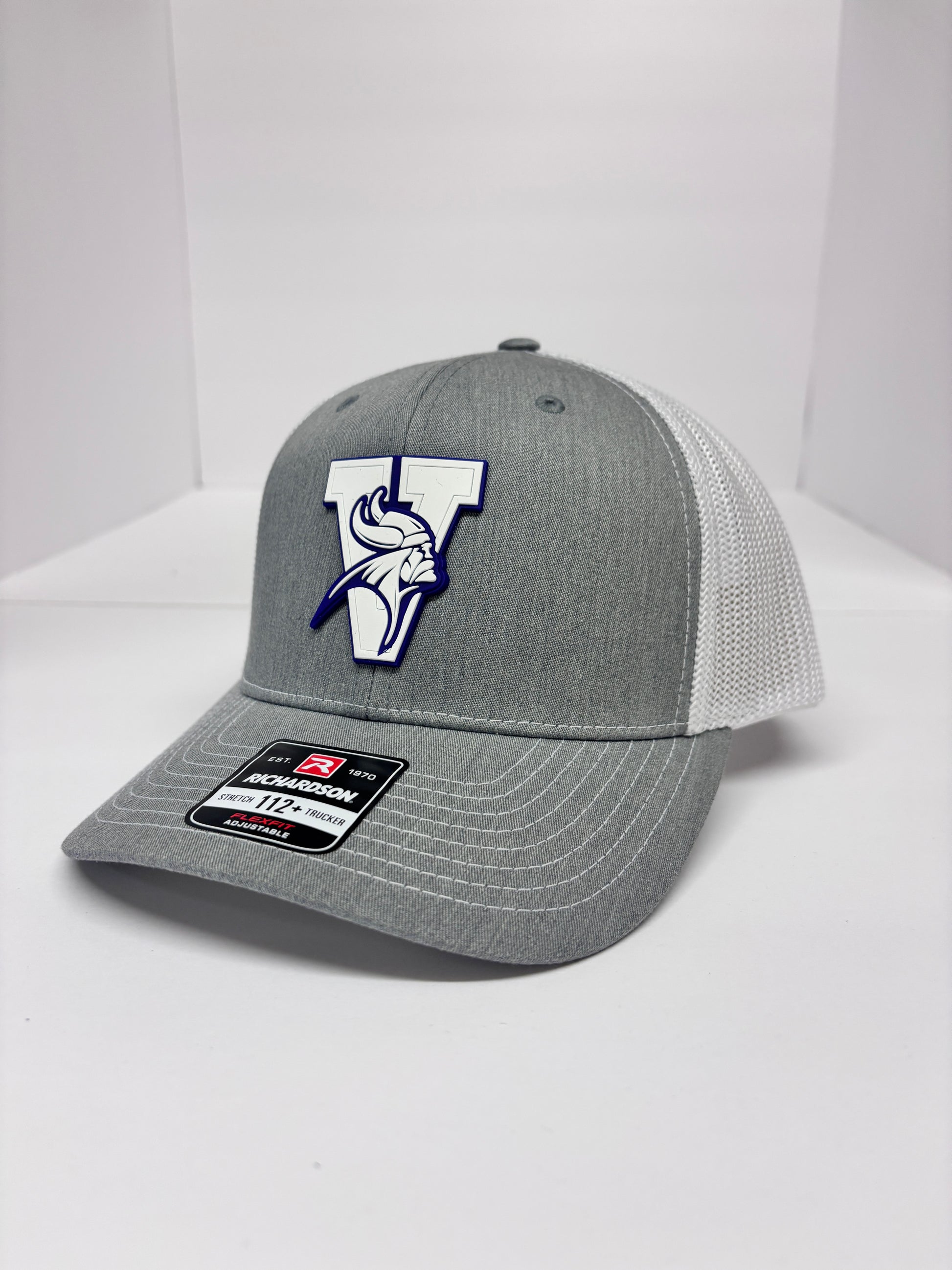 Missouri Valley College White Rubber Patch Hat - Viking Athletic Goods