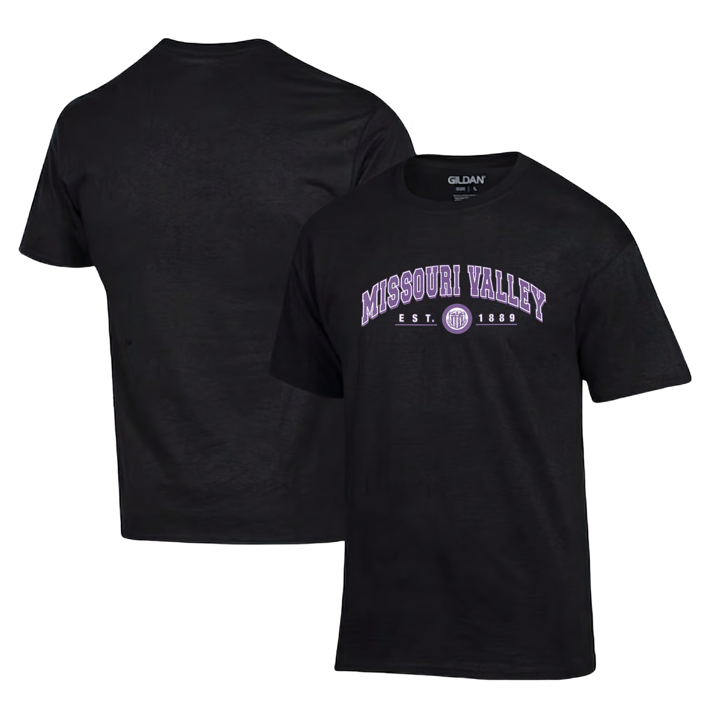 Missouri Valley Curved (Purple) T-Shirt Hoodie Crew