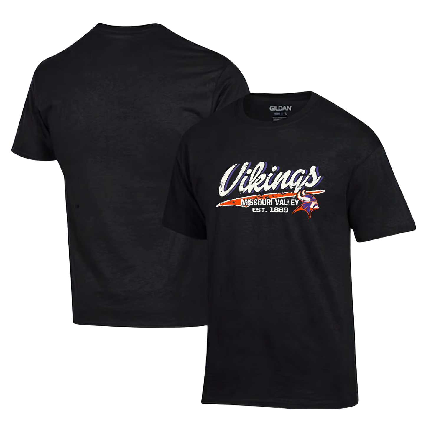 Missouri Valley Vikings T-Shirt Hoodie Crew (Purple)