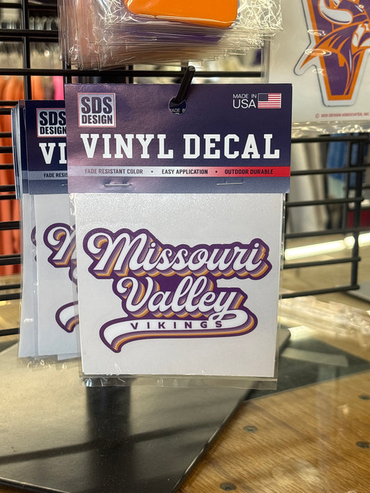 Missouri Valley Vikings Spirit Decal - Viking Athletic Goods