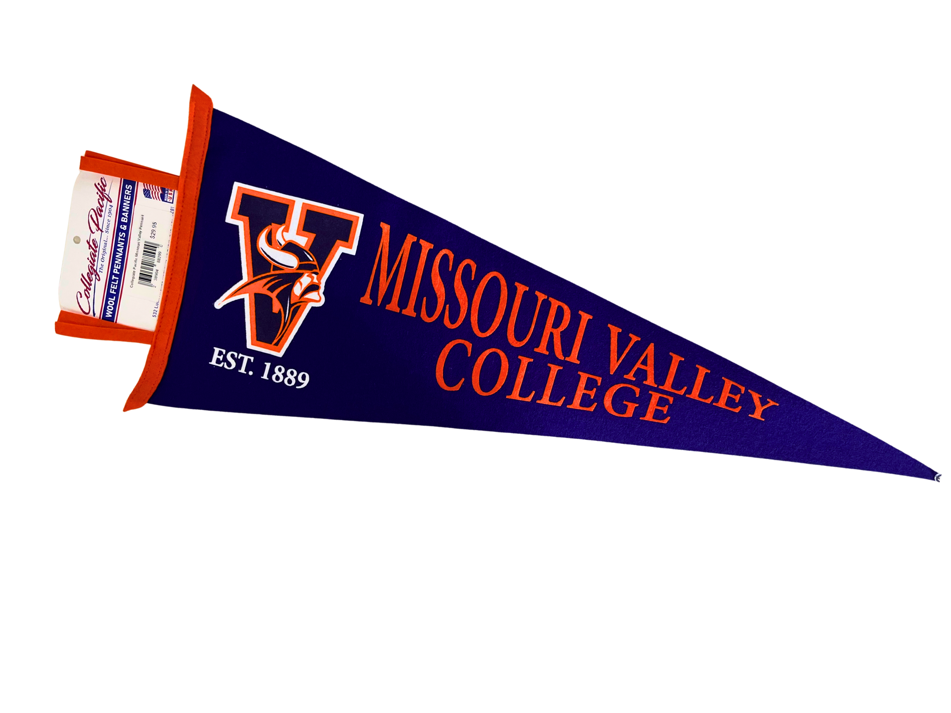 Missouri Valley College Pennant | MVC Felt Pennant | Viking Athletic Goods - Viking Athletic Goods