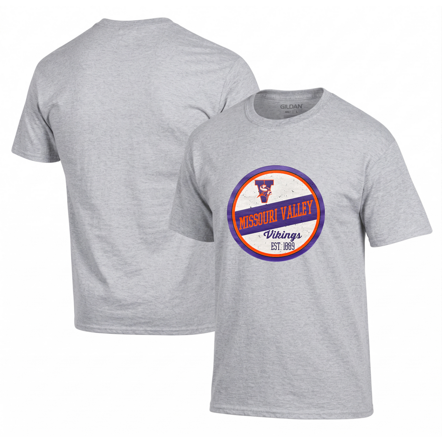 Missouri Valley Vikings Circle Retro T-Shirt Hoodie Crew (#55)