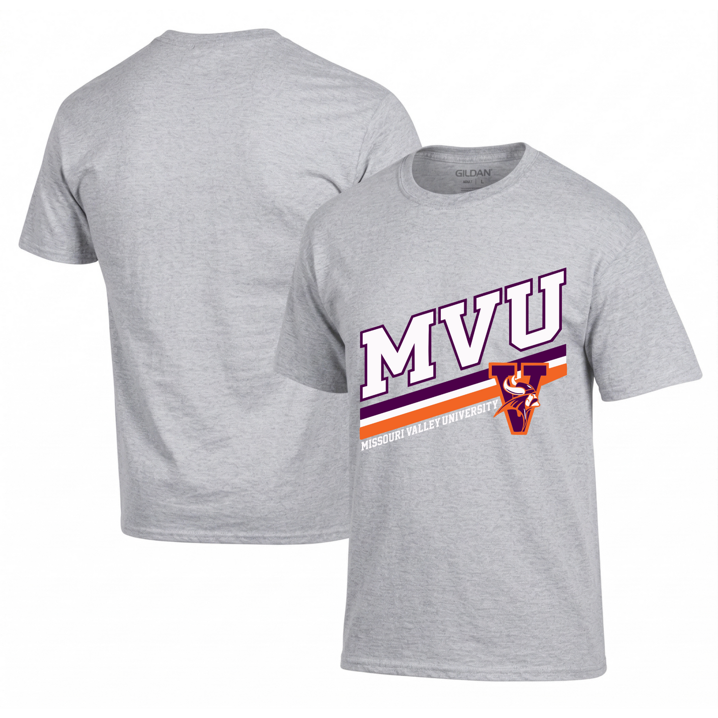 MVU Diagonal Stripe T-Shirt Hoodie Crew