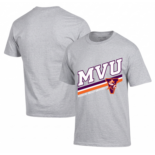 MVU Diagonal Stripe T-Shirt Hoodie Crew