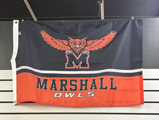 Marshall High School Flag – 3'x5' or 2'x3' (MHS Spirit Flag) - Viking Athletic Goods