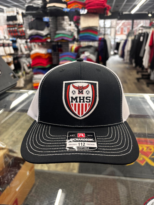 Marshall Owls Soccer Badge Trucker Cap - Viking Athletic Goods