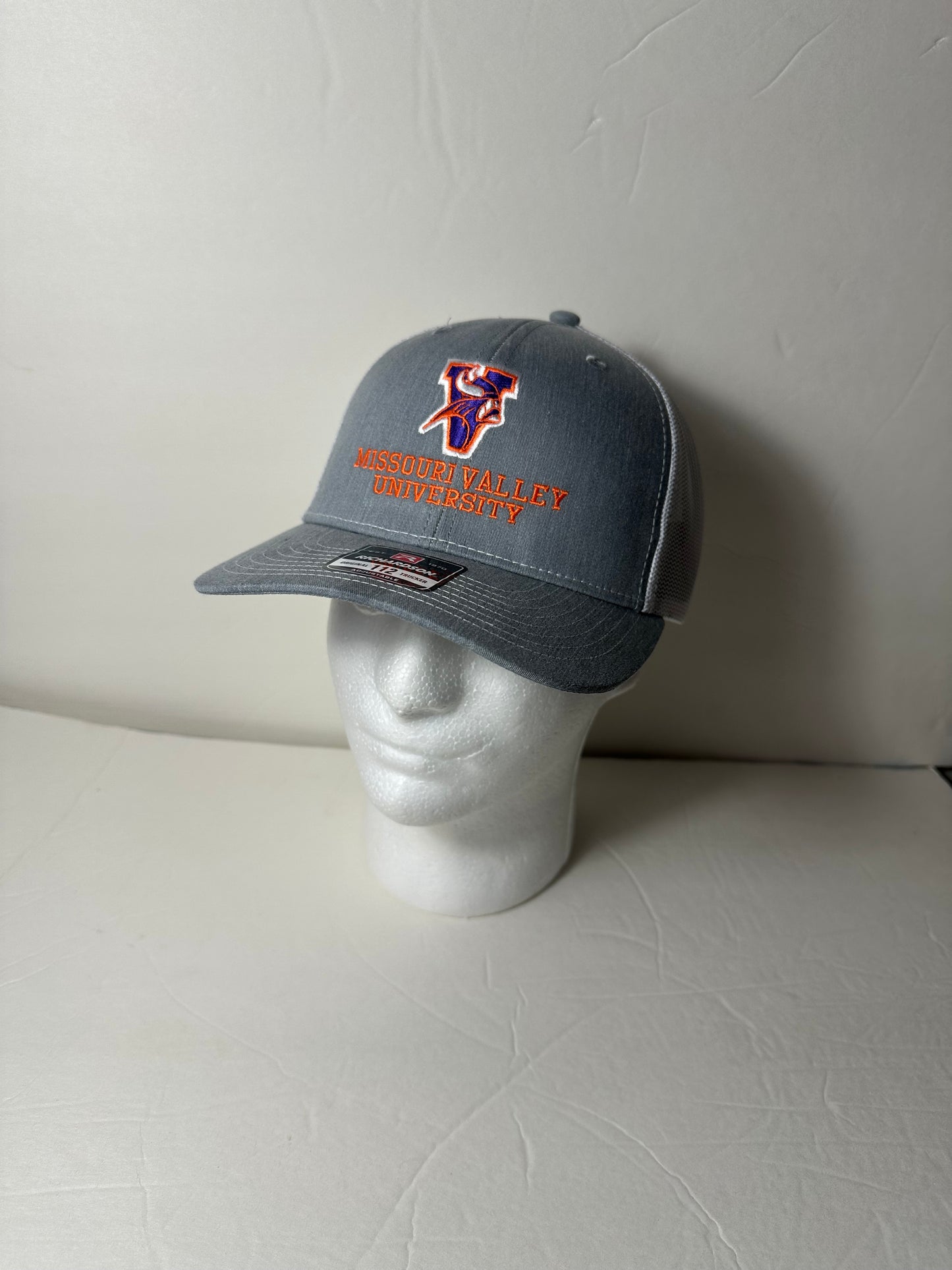 Richarson 112 Trucker Gray Missouri Valley University Cap