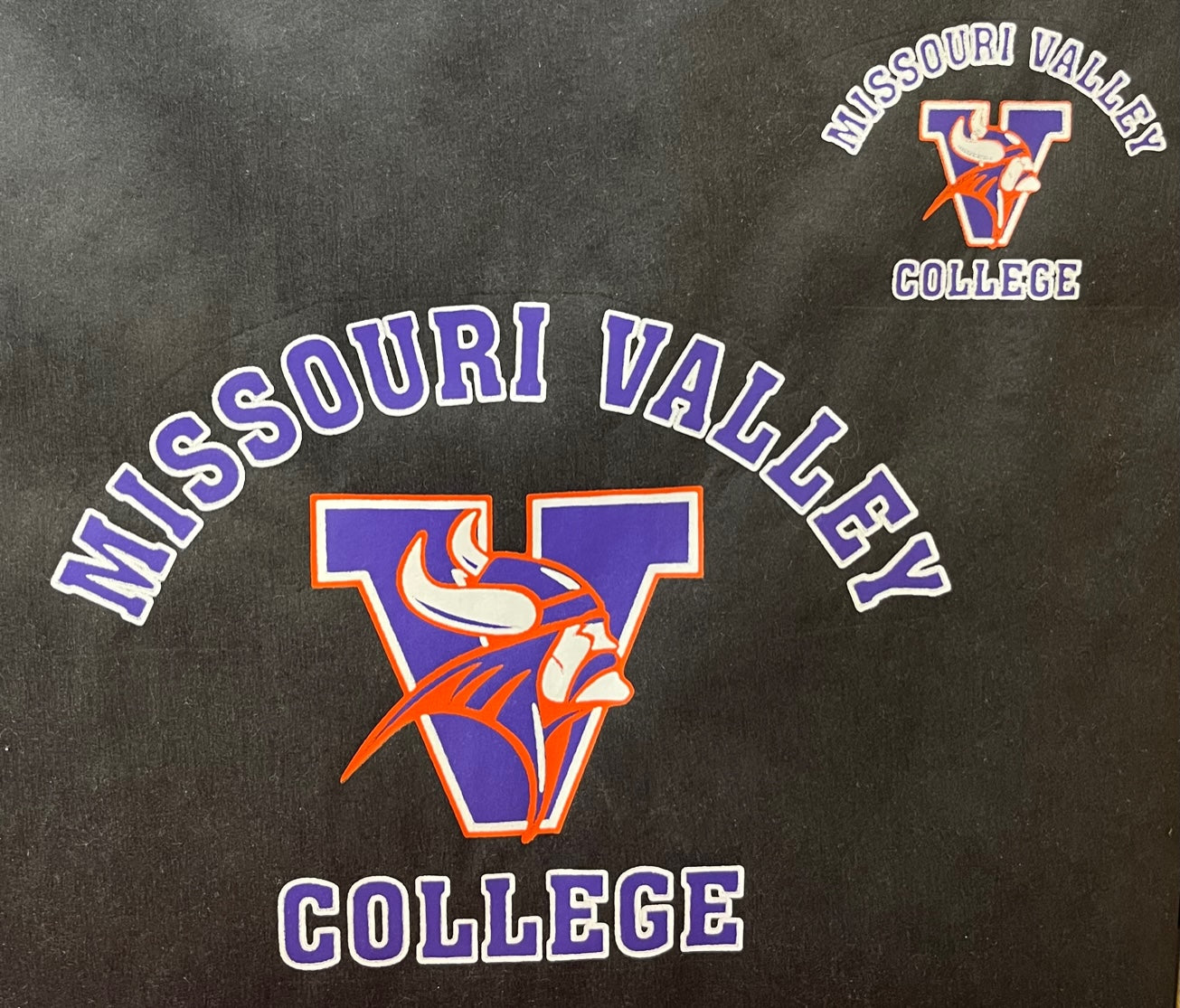 #72A Print Transfer Missouri Valley College Full Chest