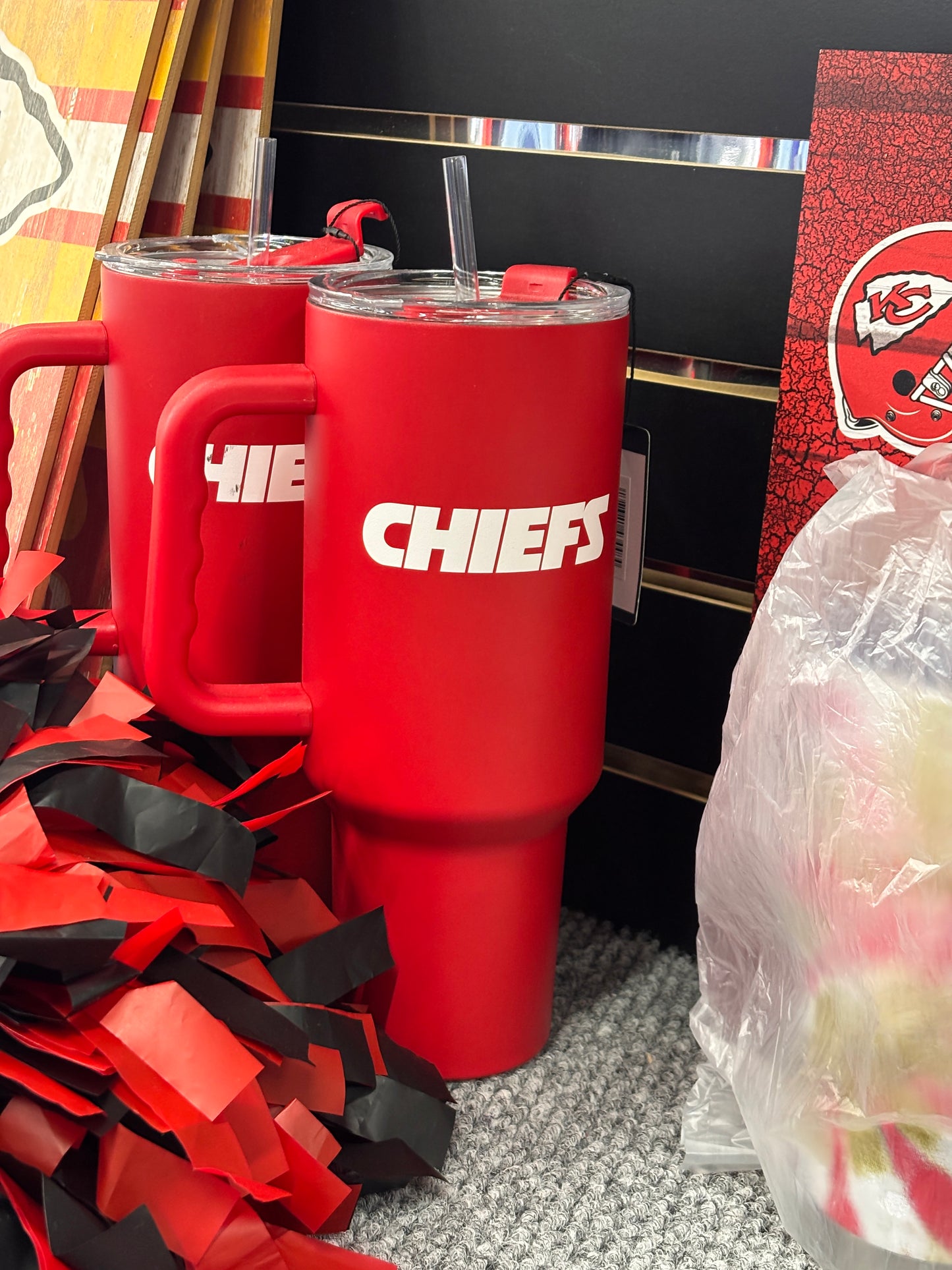 Chiefs Large Travel Tumbler with Handle