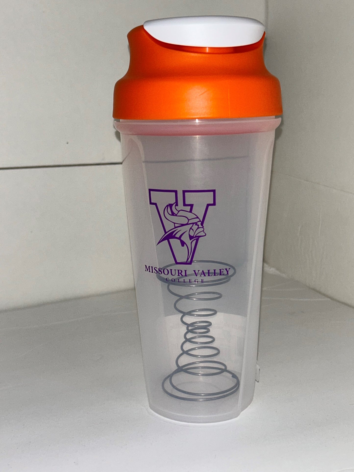 Shaker bottle with Missouri Valley logo