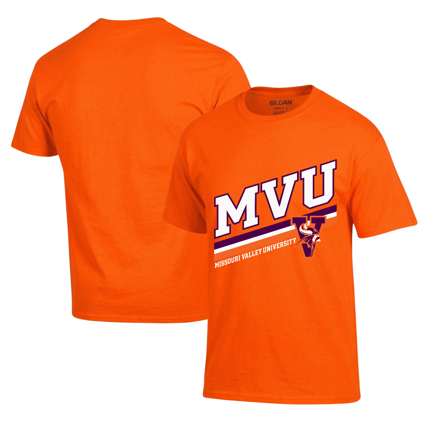 MVU Diagonal Stripe T-Shirt Hoodie Crew