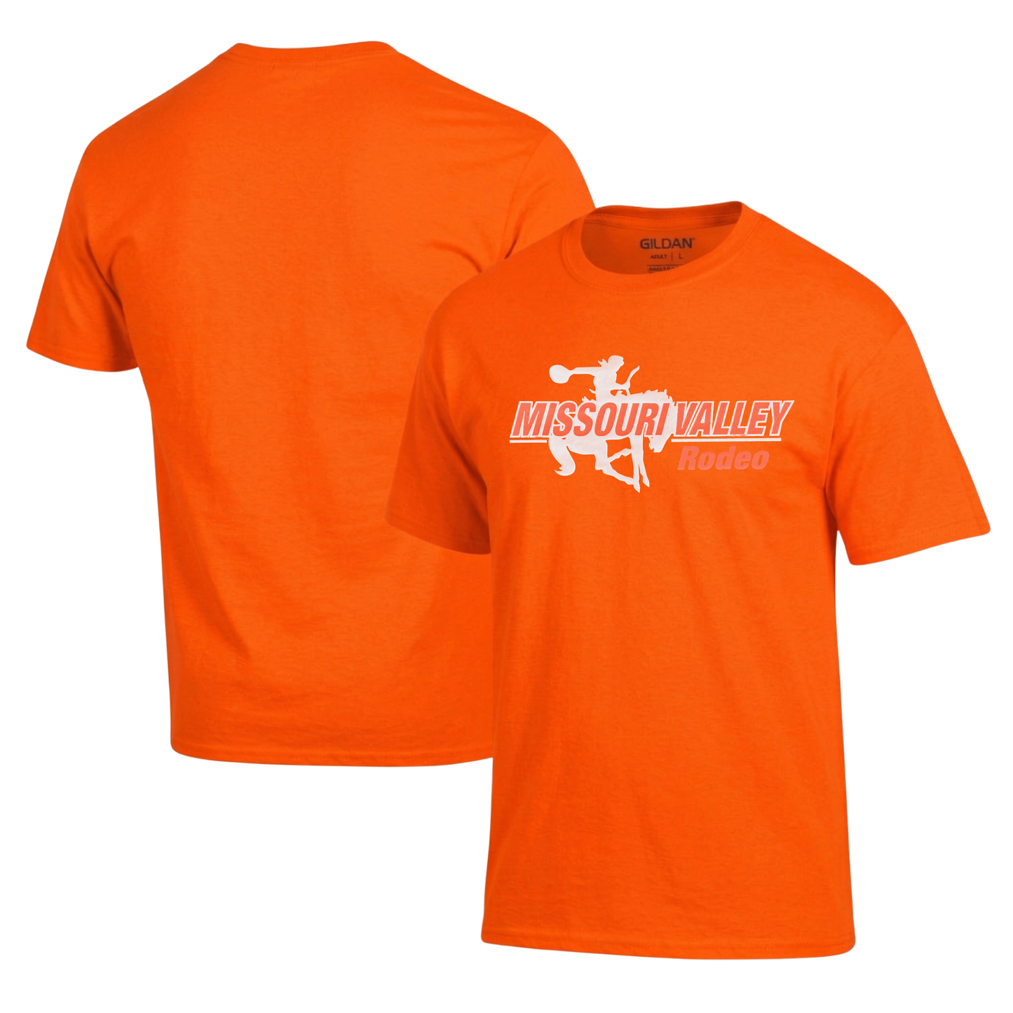 Missouri Valley Rodeo Orange T-Shirt Hoodie Crew