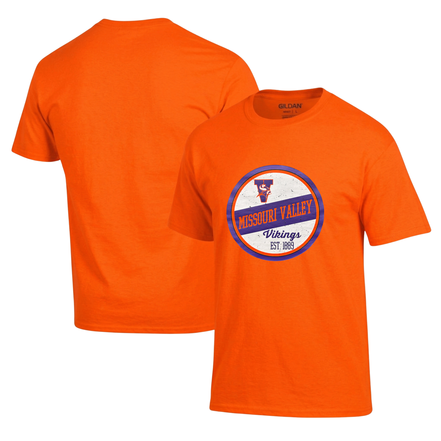 Missouri Valley Vikings Circle Retro T-Shirt Hoodie Crew (#55)