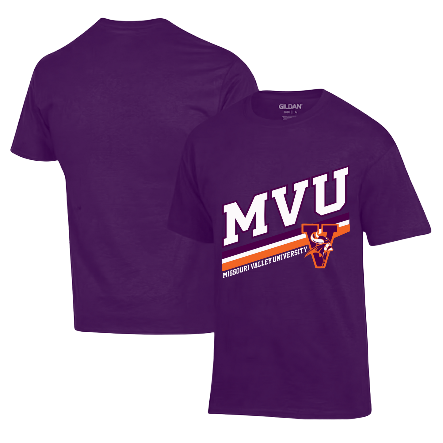 MVU Diagonal Stripe T-Shirt Hoodie Crew